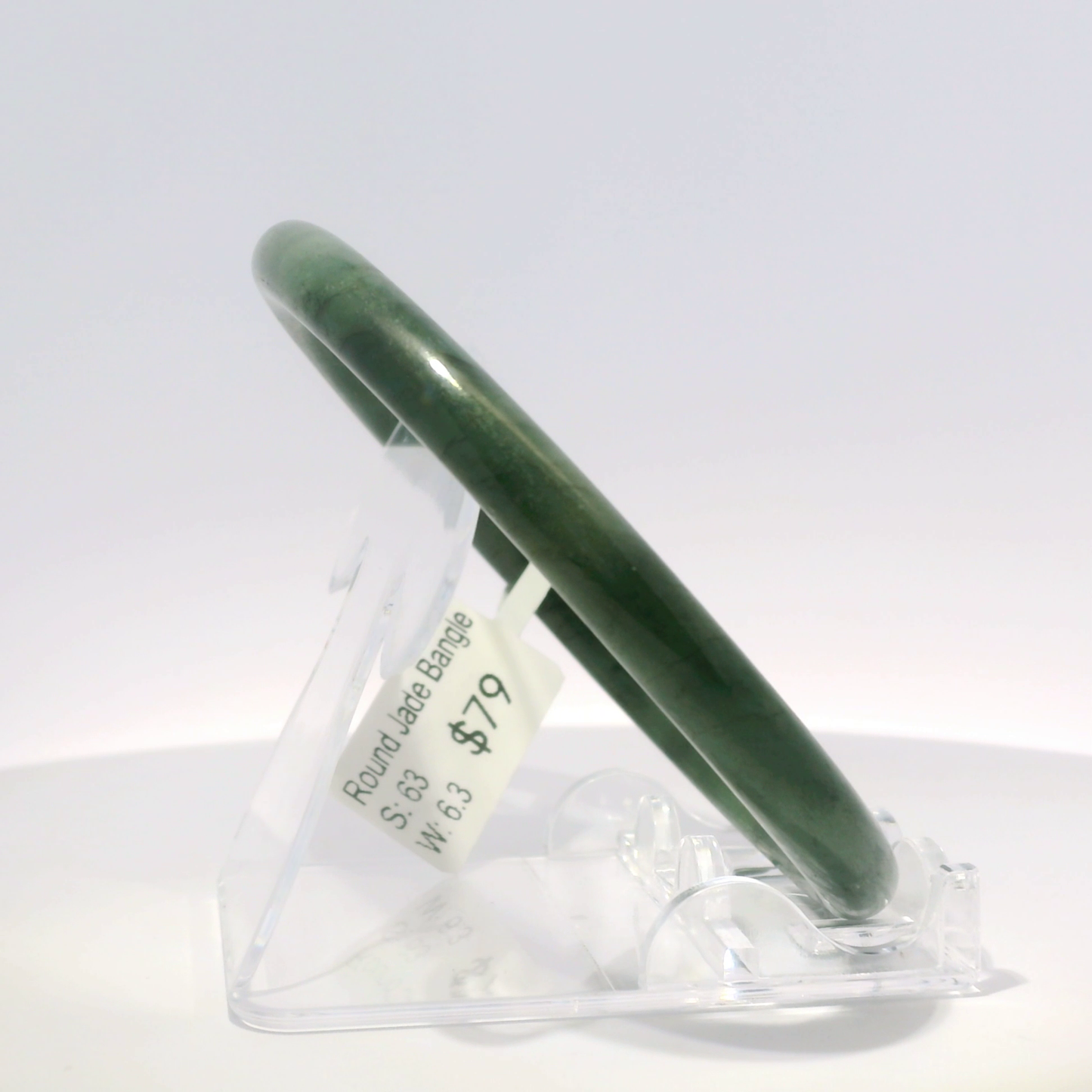 Natural Burmese Jadeite Bangle – Size 63 | SL080