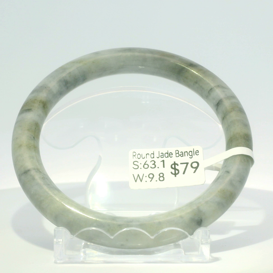 Natural Burmese Jadeite Bangle – Size 63 | SL103