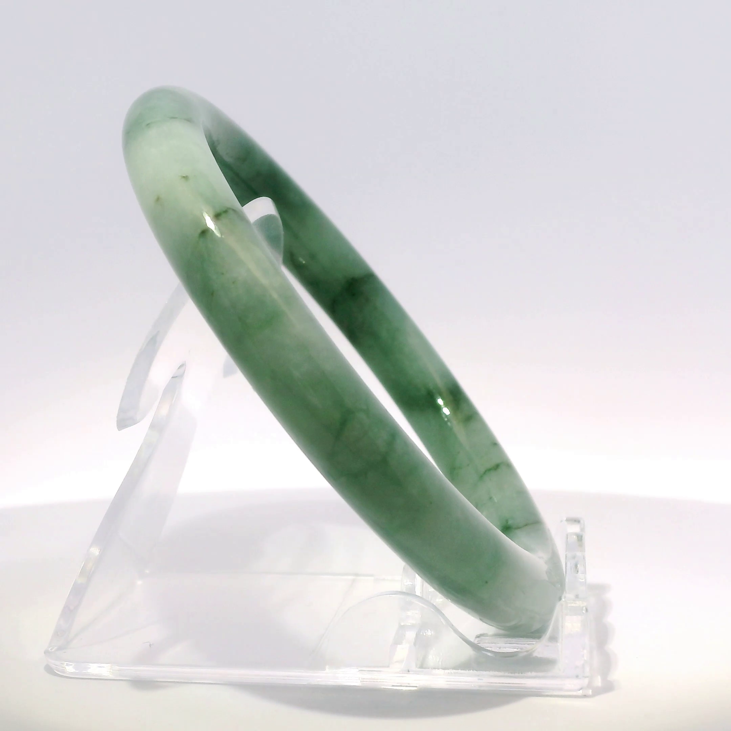 Natural Burmese Jadeite Bangle – Size 57 | SL363