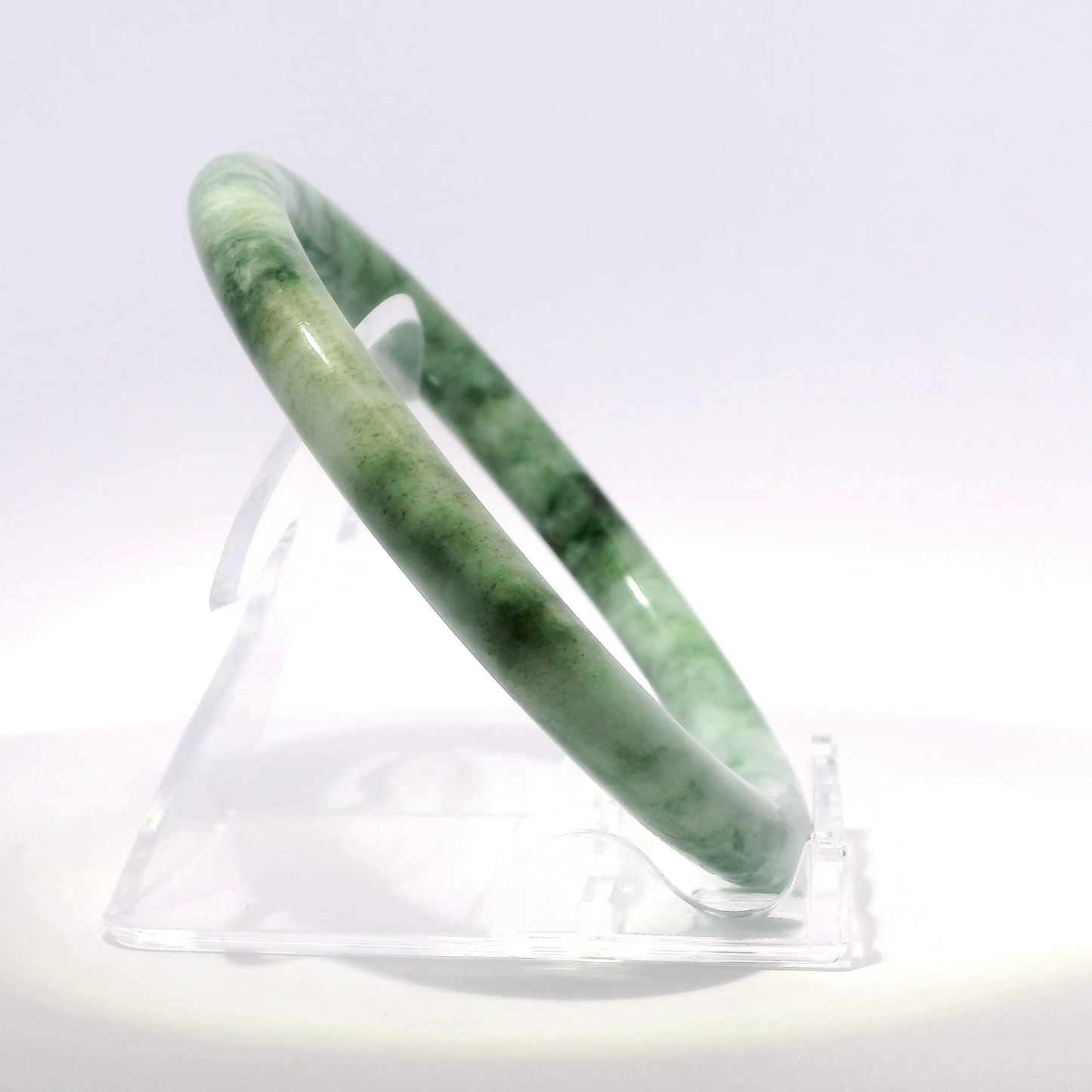 Natural Burmese Jadeite Bangle – Size 60 | SL485