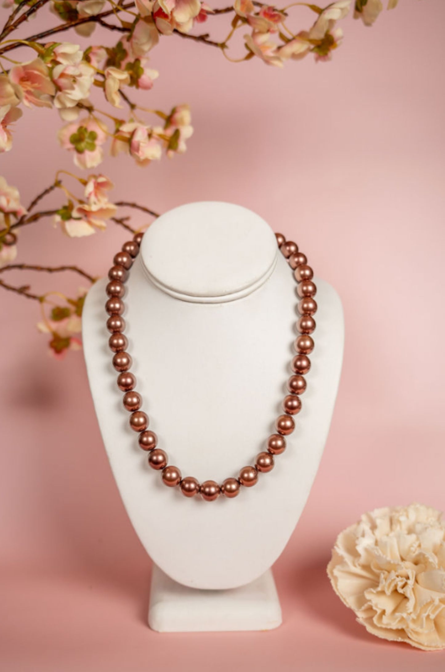 Bronze radiance freshwater pearl necklace with warm golden luster – Brother Ryan Shop