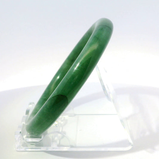 55 Icy Imperial Round Jade Bangle