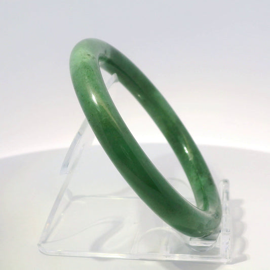 55 Milky Imperial Round Jade Bangle