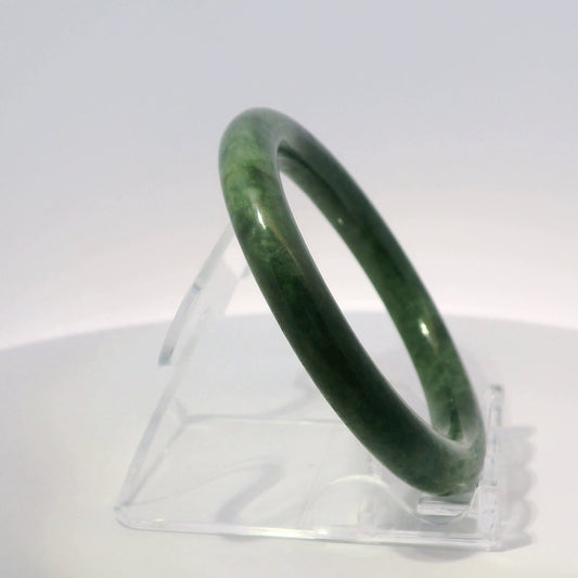 51 Deep Imperial Round Jade Bangle