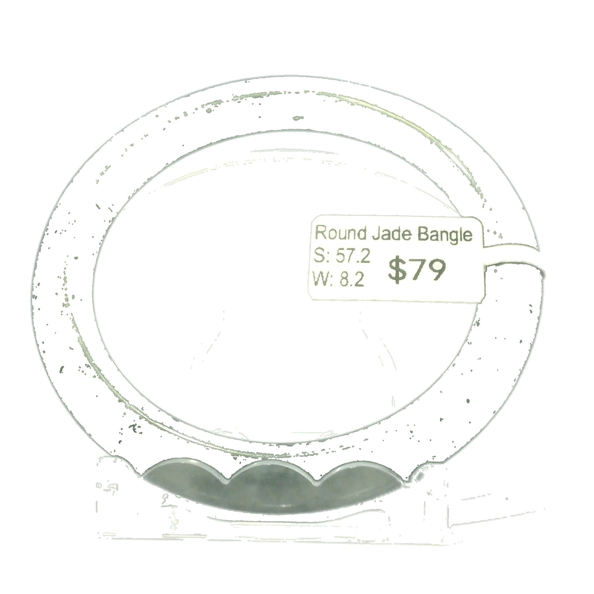 Natural Burmese Jadeite Bangle – Size 57 | SL044