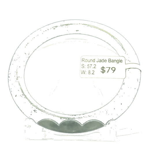 Natural Burmese Jadeite Bangle – Size 57 | SL044