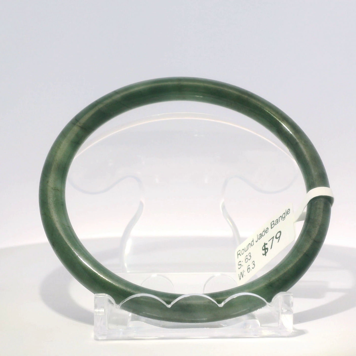 Natural Burmese Jadeite Bangle – Size 63 | SL080