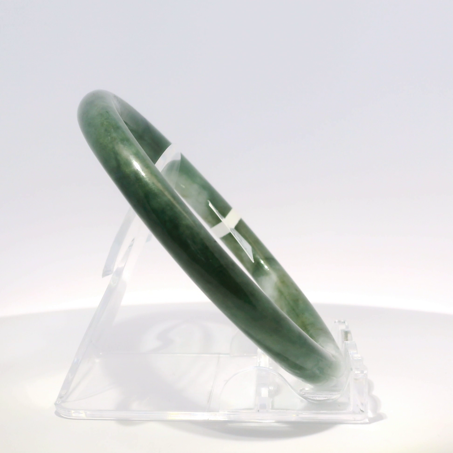 Natural Burmese Jadeite Bangle – Size 63 | SL092