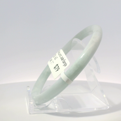Natural Burmese Jadeite Bangle – Size 63 | SL094