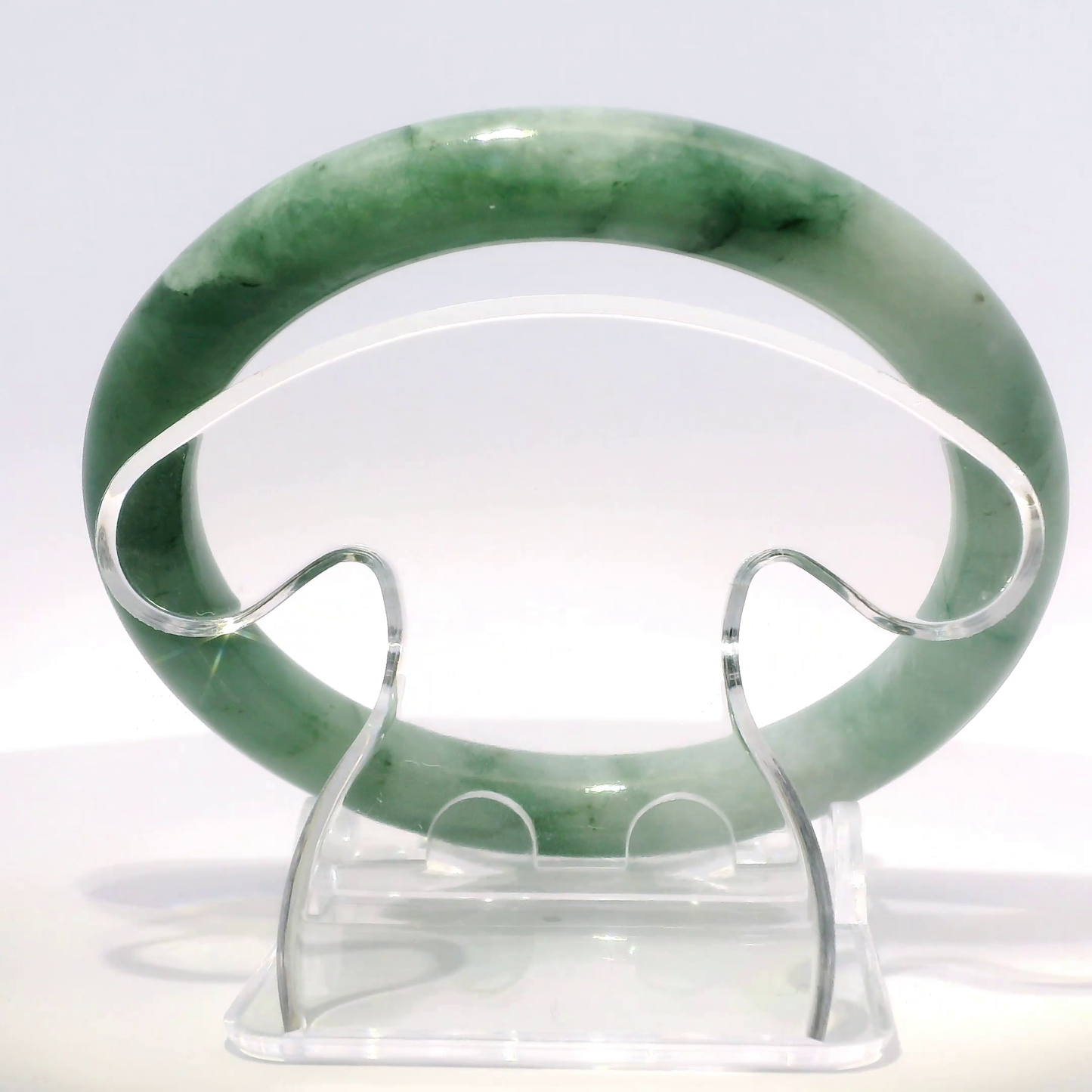 Natural Burmese Jadeite Bangle – Size 57 | SL363