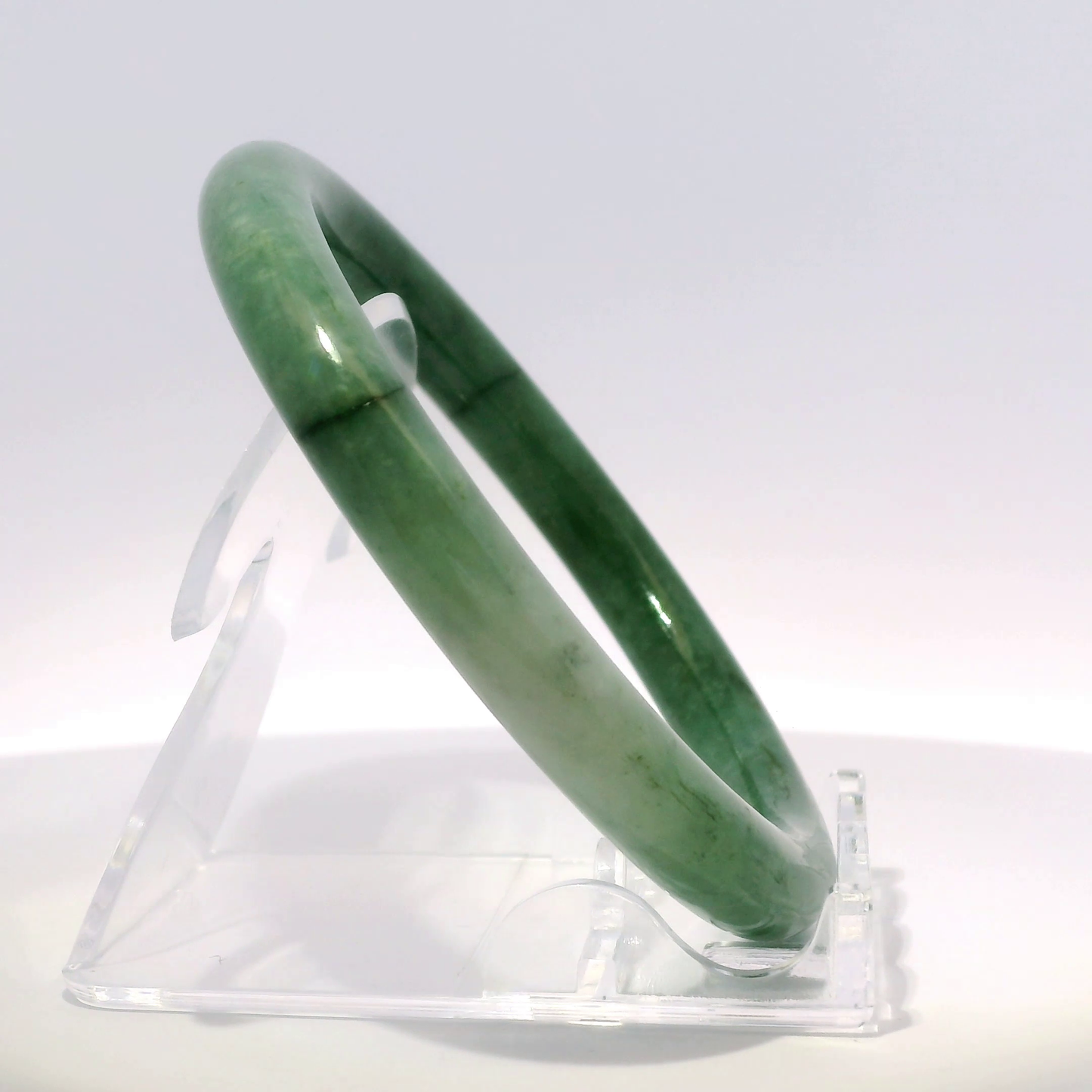 Natural Burmese Jadeite Bangle – Size 57 | SL367
