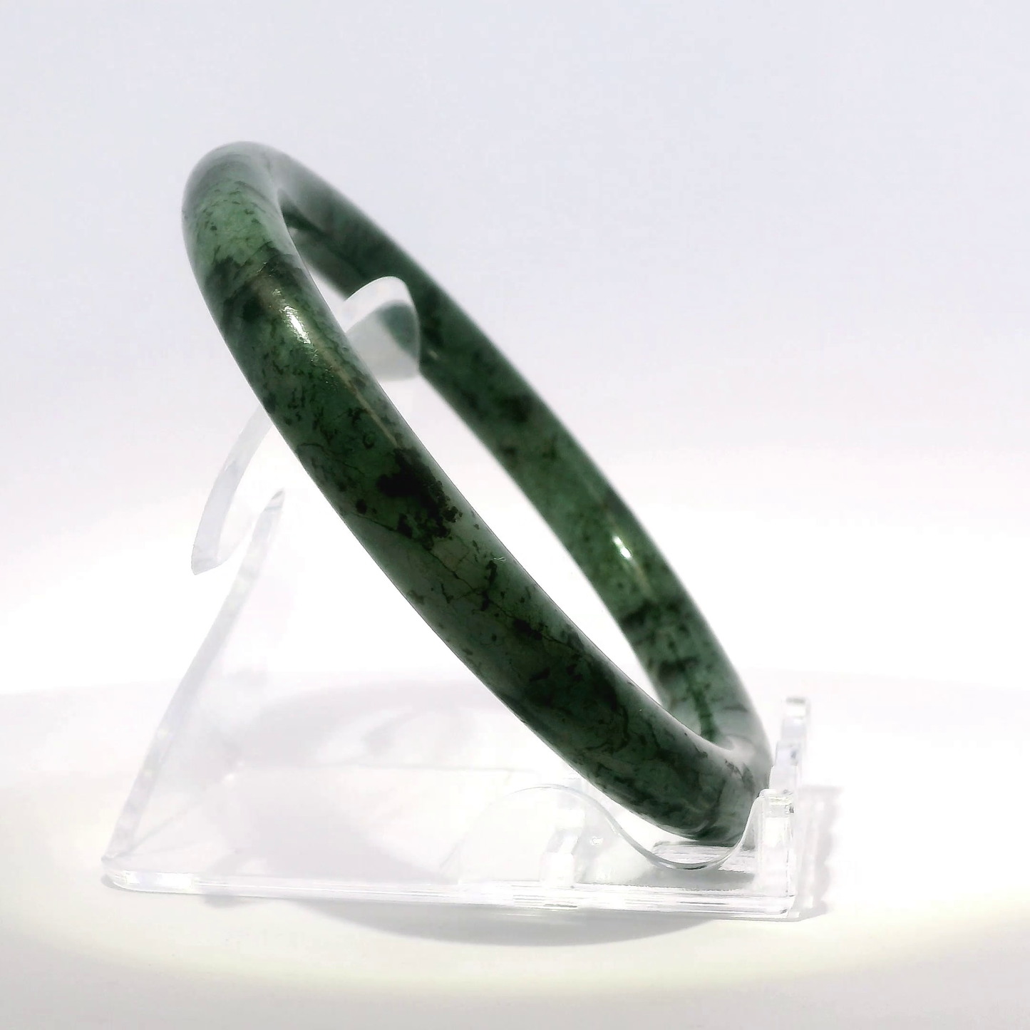 Natural Burmese Jadeite Bangle – Size 59 | SL484