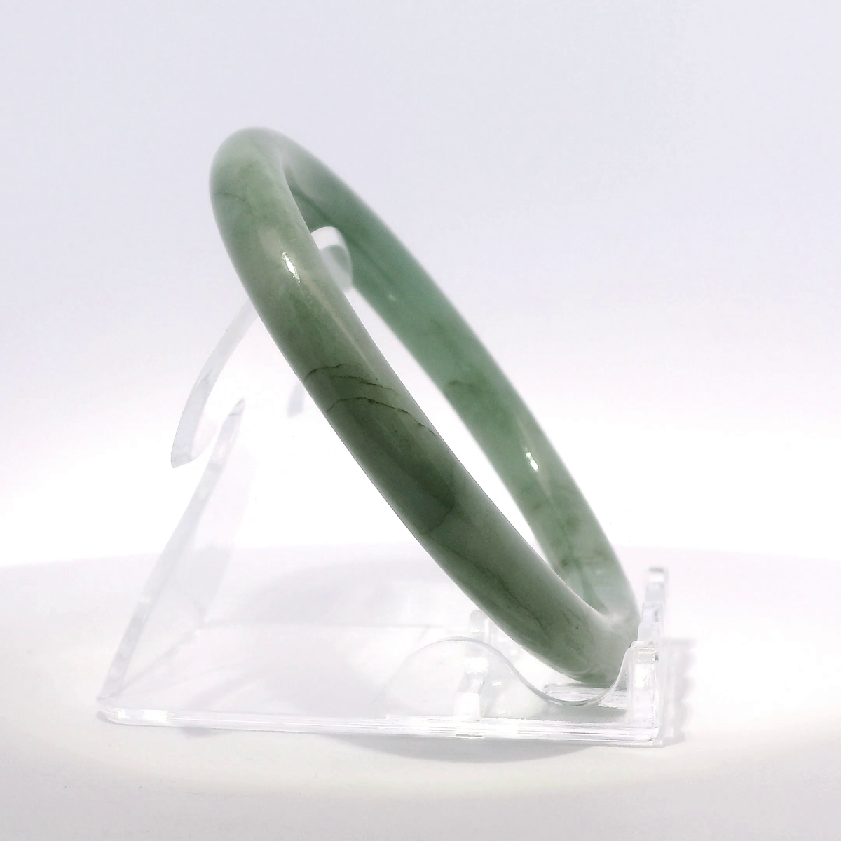 Natural Burmese Jadeite Bangle – Size 56 | SL602
