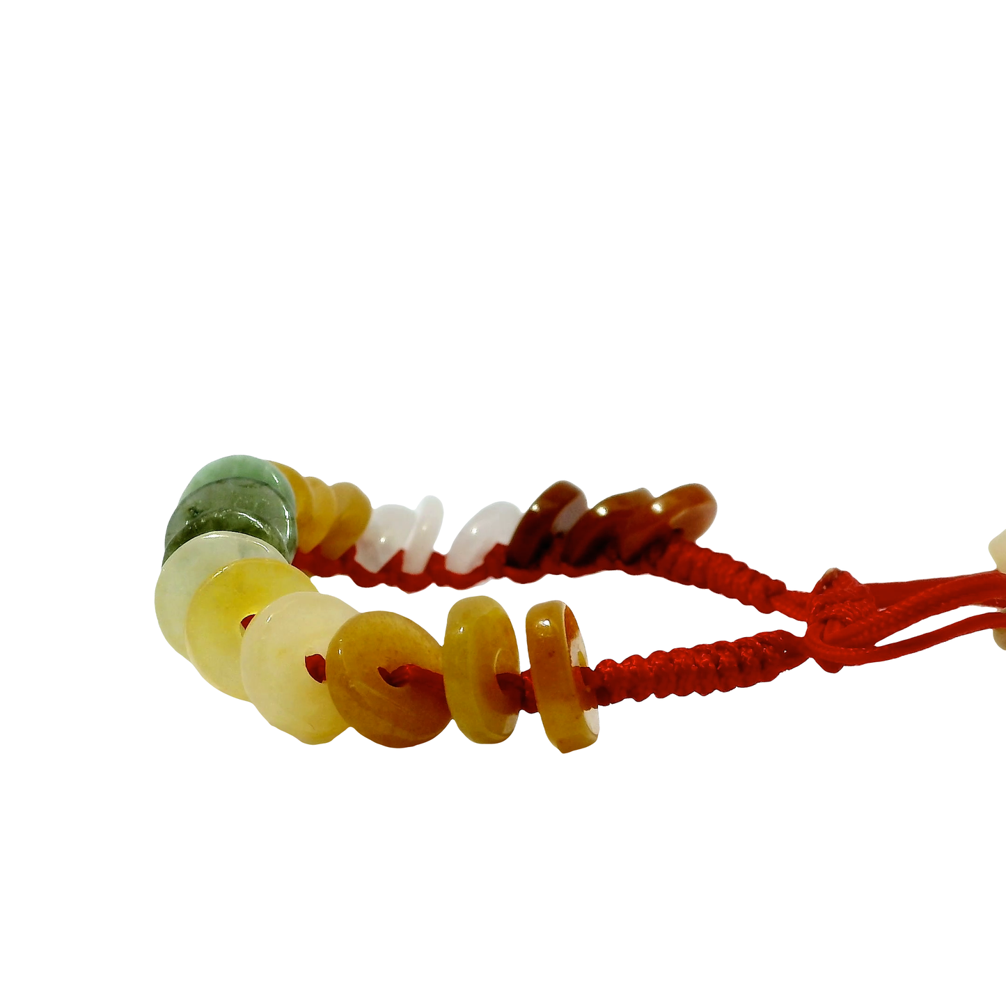 Red String Mix Money Coin Bracelet