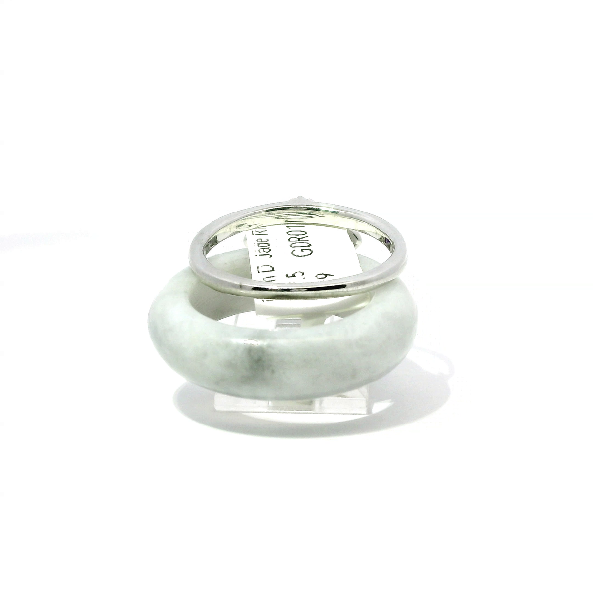 Wuji Jadeite Detachable Ring with Amethyst