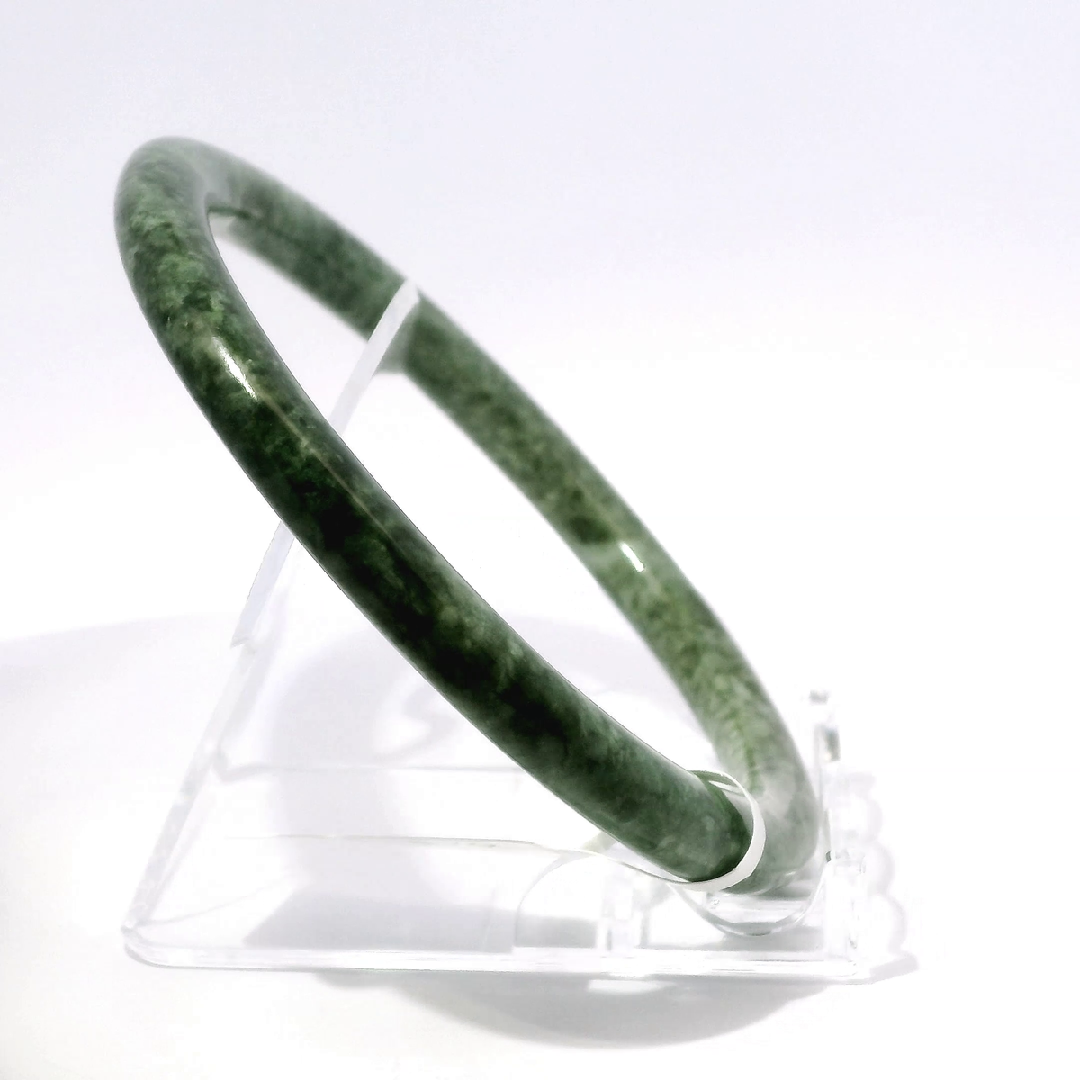 Natural Burmese Jadeite Bangle – Size 63 | SL794