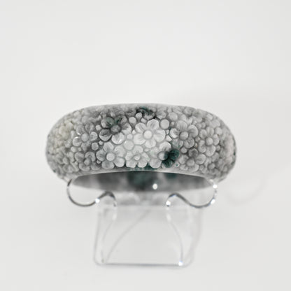 Engraved Burmese Jade Bangle Cuff – Wuji Lavender
