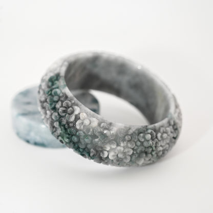 Engraved Burmese Jade Bangle Cuff – Wuji Lavender