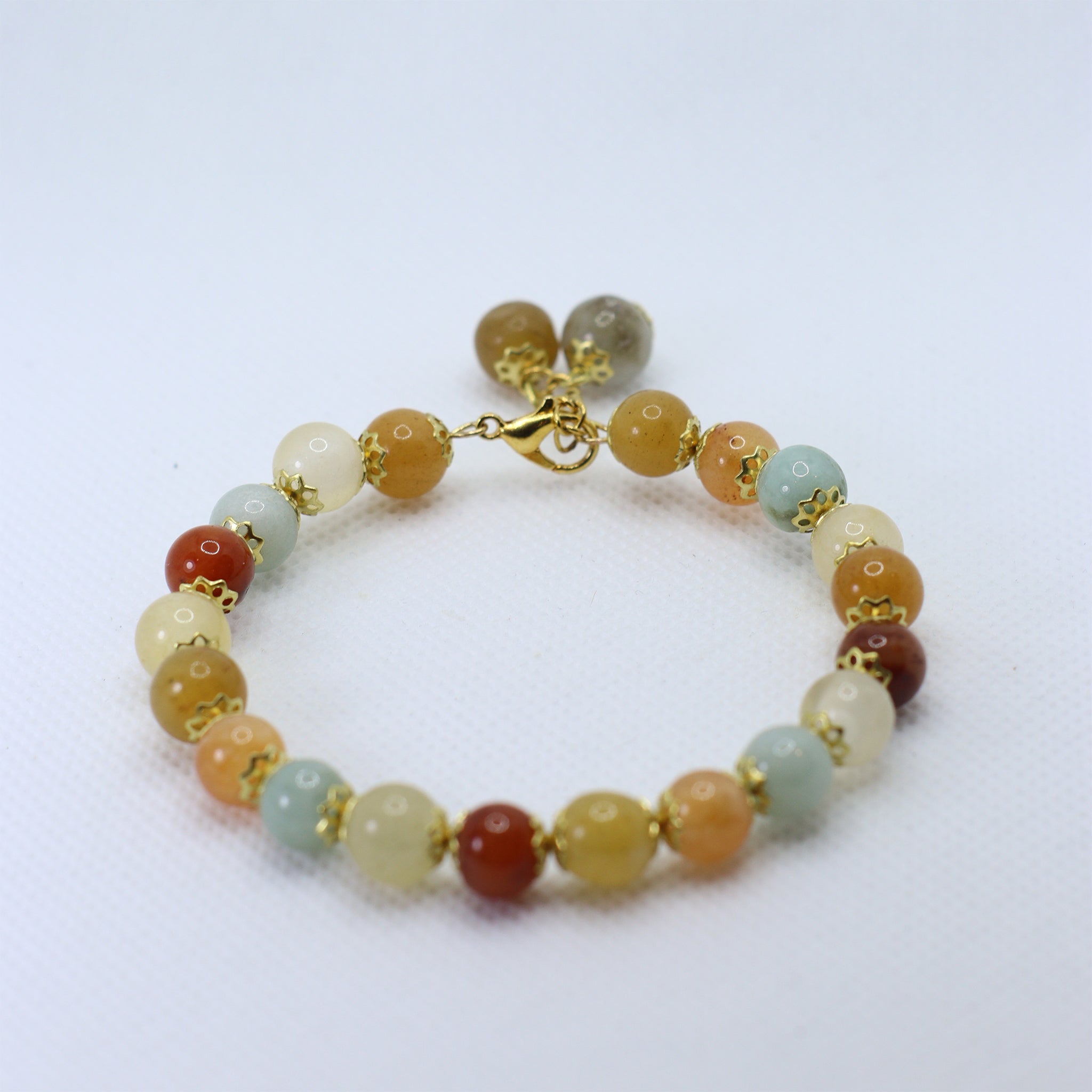 8mm Jade Bead Bracelet with Clasp
