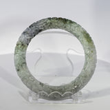 S52/53 360 Carved Donut Jade Bangle