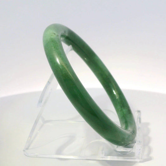 55 Milky Imperial Round Jade Bangle