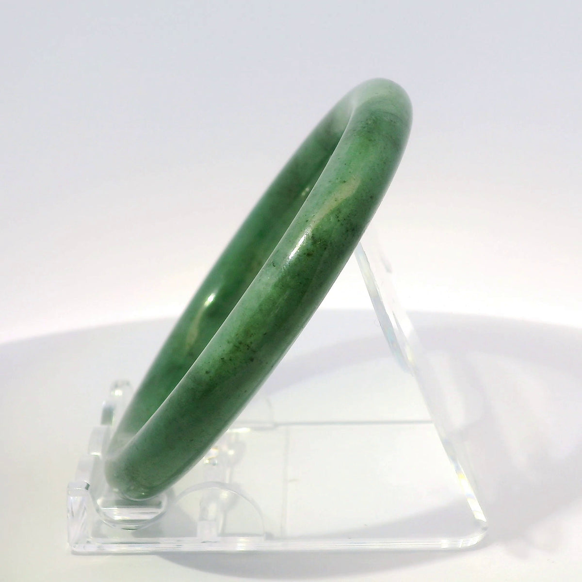 55 Milky Imperial Round Jade Bangle