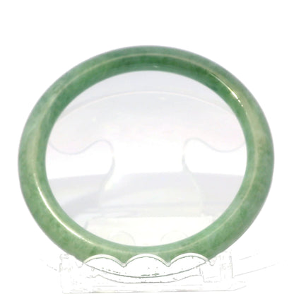 59 Apple Green Round Jade Bangle