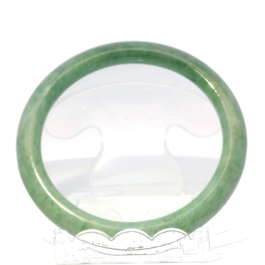 59 Apple Green Round Jade Bangle
