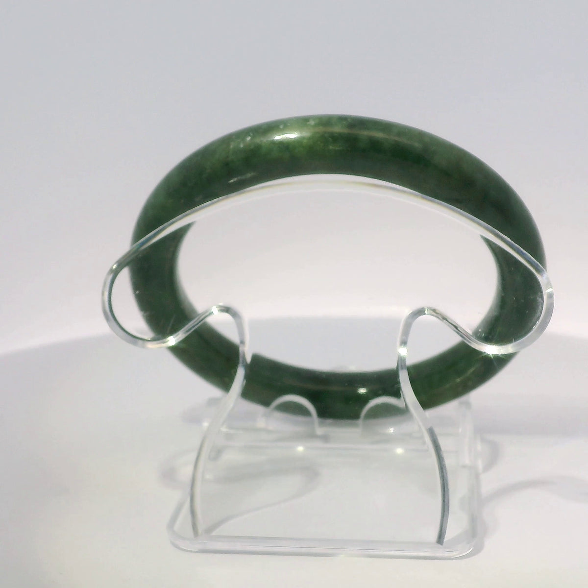 51 Deep Imperial Round Jade Bangle