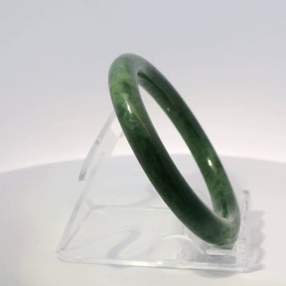 51 Deep Imperial Round Jade Bangle