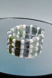 Double Band Jade Bead Bracelet