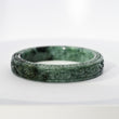 S57 Imperial Vine Carved Block Jade Bangle