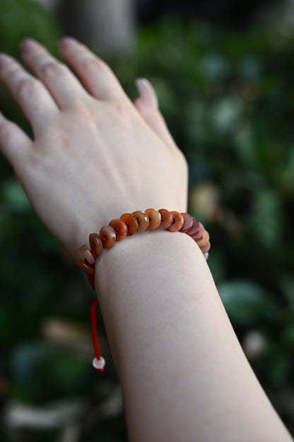 Adjustable Jade Money Coin Bracelets