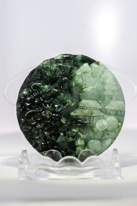 Jade Yin-Yang Zen View Magnet