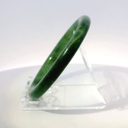 56mm Imperial Round Jade Bangle, 360 video showcasing clarity and color, authentic Type A Burma jadeite, Brother Ryan Shop