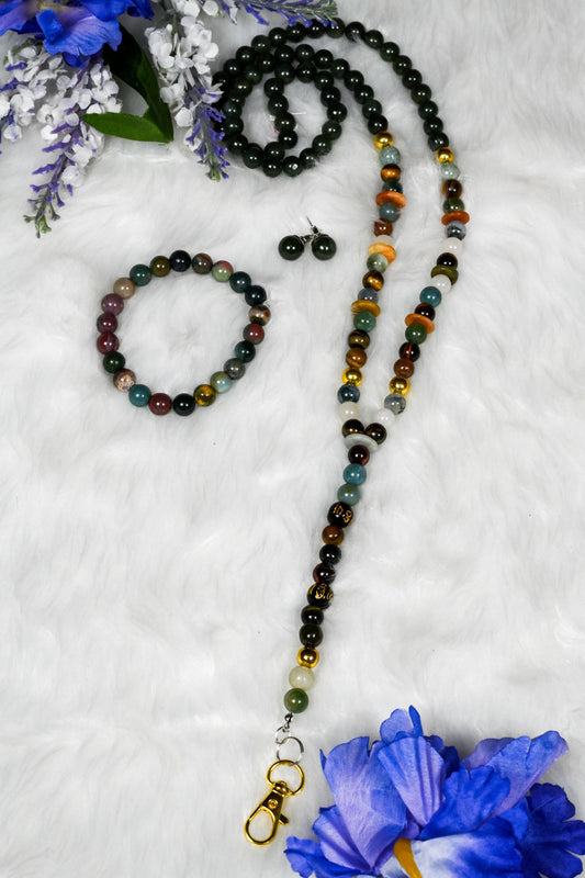 Serenity Stone Lanyard Set