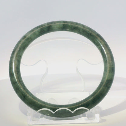 58mm Imperial Wuji Round Jade Bangle, 360 video showcasing clarity and color, authentic Type A Burma jadeite, Brother Ryan Shop