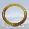 58 Honey Round Cut Jade Bangle
