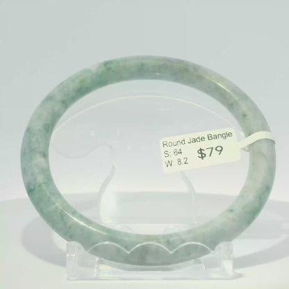 Natural Burmese Jadeite Bangle – Size 64 | SL114