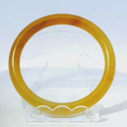 56 Honeycomb Round jade Bangle