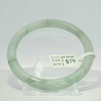 Natural Burmese Jadeite Bangle – Size 64 | SL117