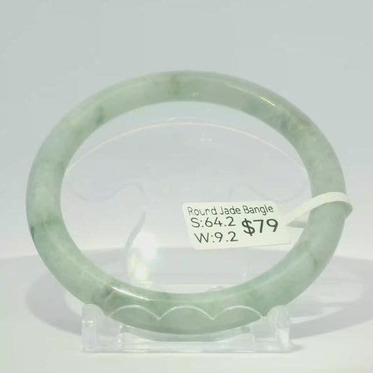 Natural Burmese Jadeite Bangle – Size 64 | SL117