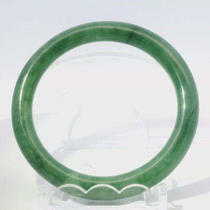 55 Icy Imperial Round Jade Bangle