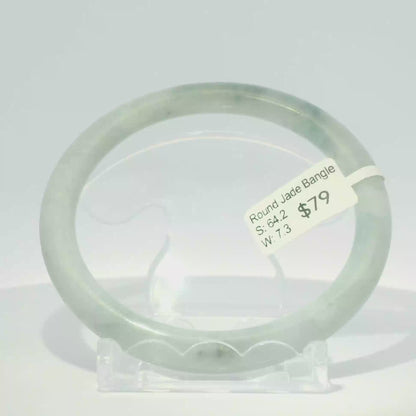 Natural Burmese Jadeite Bangle – Size 64 | SL110