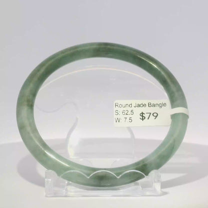 Natural Burmese Jadeite Bangle – Size 63 | SL096