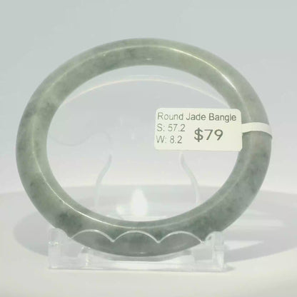 Natural Burmese Jadeite Bangle – Size 57 | SL044