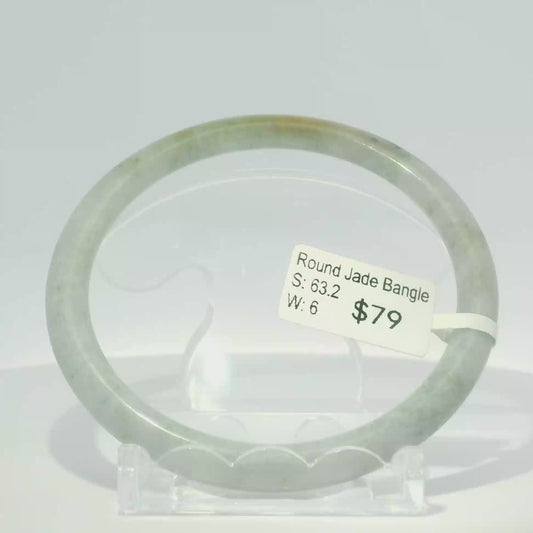 Natural Burmese Jadeite Bangle – Size 63 | SL105