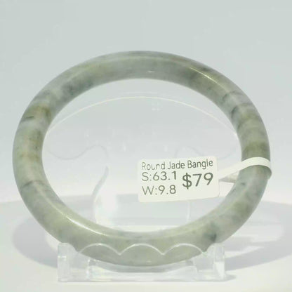 Natural Burmese Jadeite Bangle – Size 63 | SL103