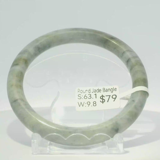 Natural Burmese Jadeite Bangle – Size 63 | SL103