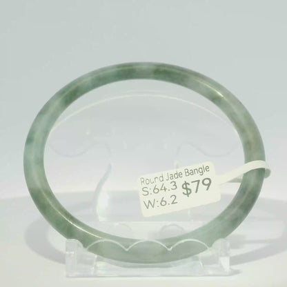 Natural Burmese Jadeite Bangle – Size 64 | SL108
